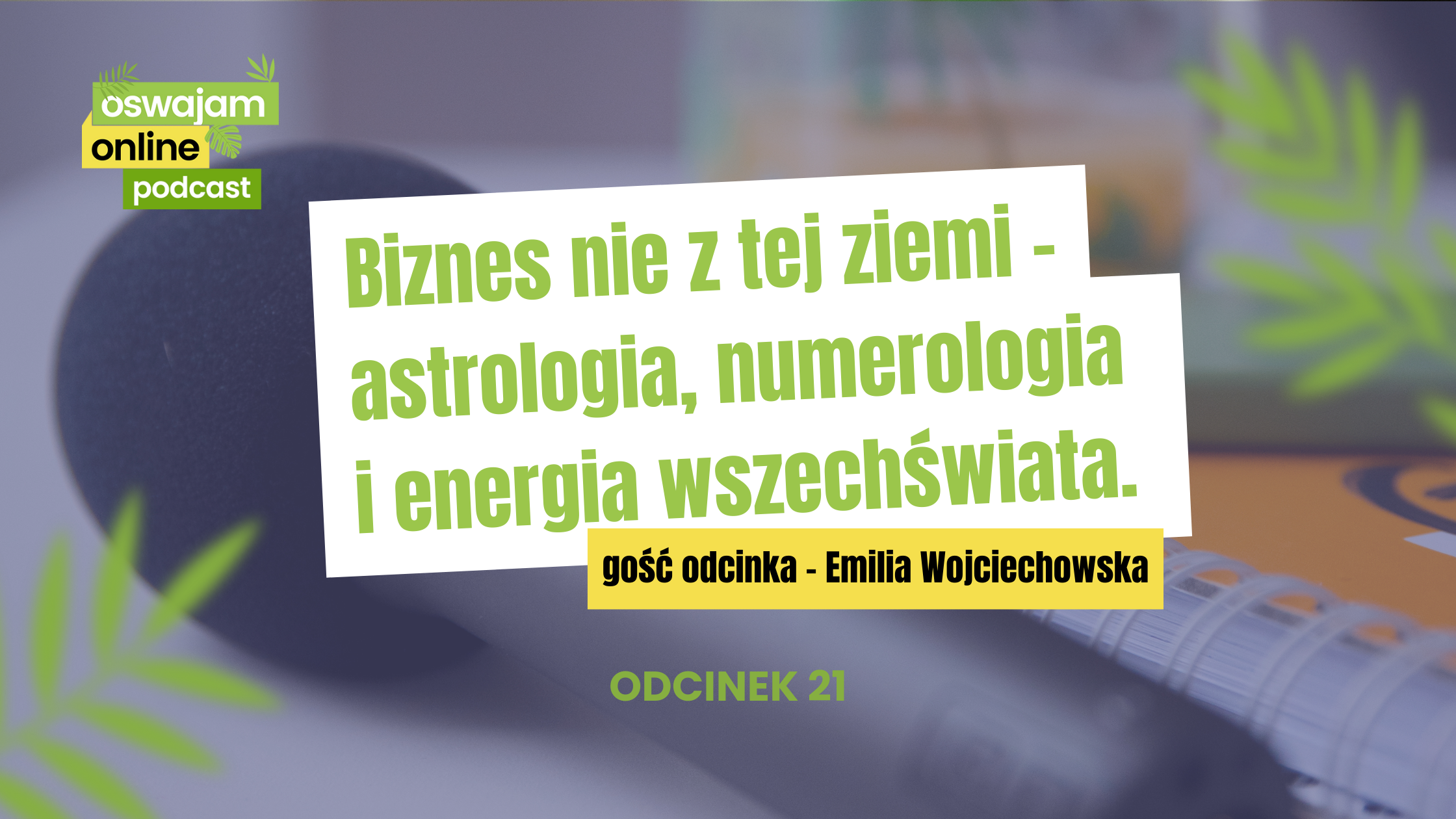 Biznes nie z tej ziemi - astrologia, numerologia i energia wszechświata. Rozmowa z Emilią Wojciechowską.